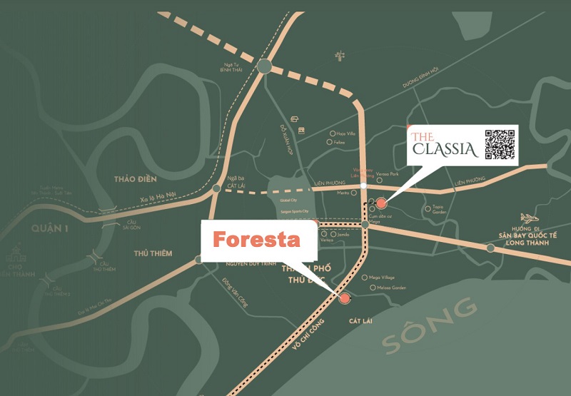 Vị trí The Foresta đắc địa, kết nối giao thông thuận tiện